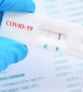 Positive test result by using rapid test device for COVID-19 virus