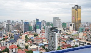 High-rise constructions fill the skyline in capital. KT/Pann Rachana